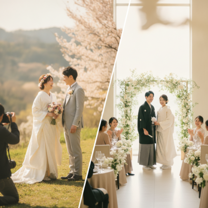 フォトウェディングと結婚式、どちらを選ぶ？ アイキャッチ